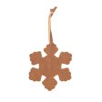 Faux Leather Snowflake Ornament Discount