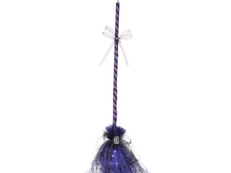 LED Halloween Broom Figurine Discount