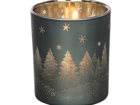 Small Pine Tree Candle Holder Online now