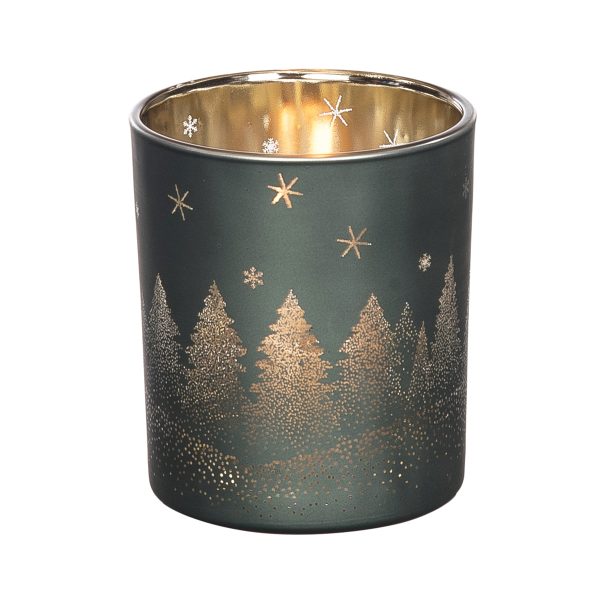 Small Pine Tree Candle Holder Online now