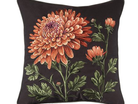 Ebony Mums Indoor Outdoor Pillow Cheap