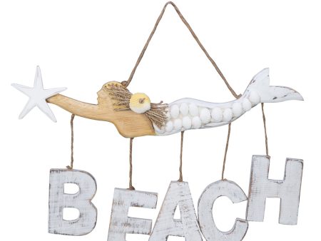 Mermaid Plaque with Beach Hang Supply