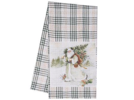 Woodland Santa & Tree Towel For Cheap