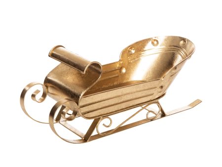 Golden Sleigh Figurine Online Hot Sale