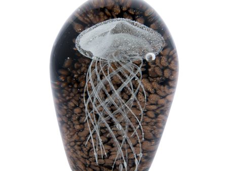 Jellyfish with Brown Gold Glass Online Sale