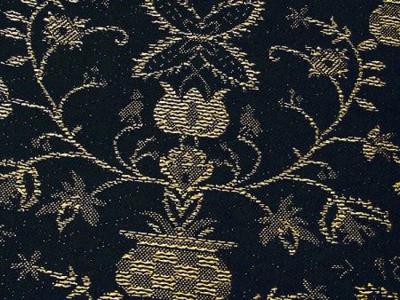 Caroline-Black Mustard Upholstery Fabric Cheap