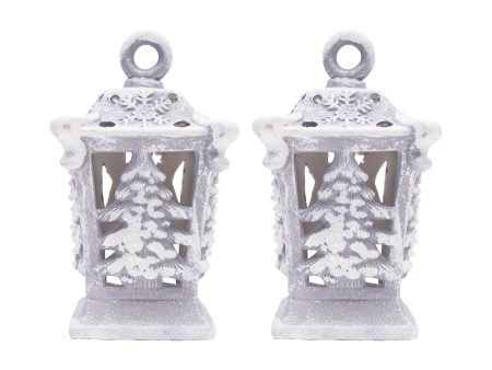 Winter Lantern Votive, Asst. of 2 For Cheap