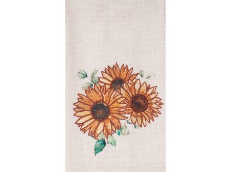 Autumn Botanical Sunflower Kitchen Towel Supply