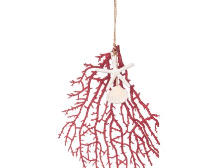 Coral Shell Swag Drop Ornament For Discount