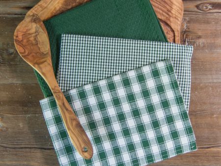 Variety Towel Set - Green Set of 3 Hot on Sale