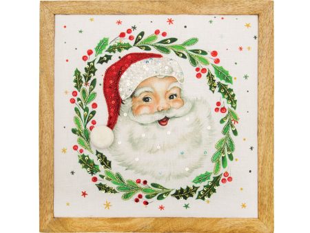 Santa Face Wall Art For Cheap