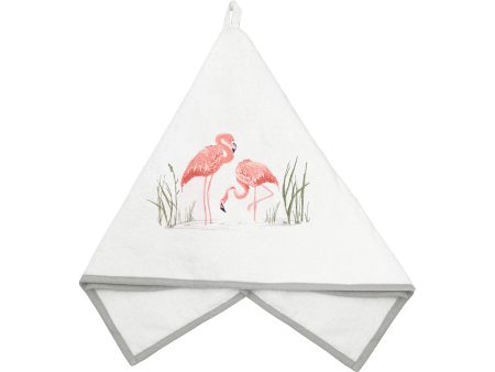 Flamingo Terrycloth Guest Towel Sale