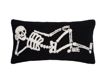 Relaxed Skeleton Hooked Pillow For Discount