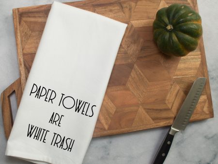 Paper Towels White Trash Printed Tea Towel Sale