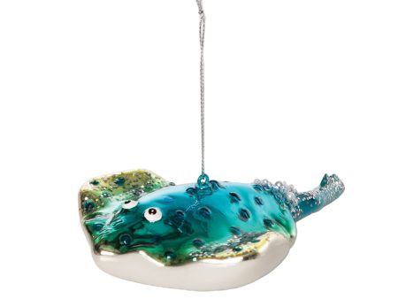 Blown Glass Stingray Ornament Discount