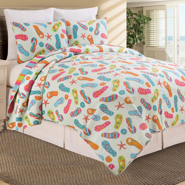 Flip Flop Life Quilt Set Online now