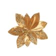 Gold Shimmer Poinsettia Clip Ornament Discount