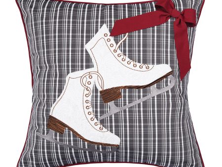 Holiday Skates Indoor Outdoor Pillow Sale