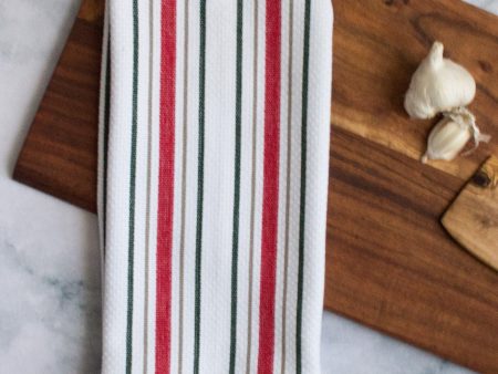 Tea Towel - Dunroven House Christmas Stripe Online Hot Sale