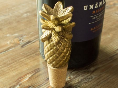 Artisan Gold Pineapple Bottle Topper Discount