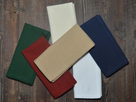 Hemmed Solid Color Napkin Set of 4 Supply