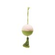 Green Wooden & Tassel Ornament For Discount