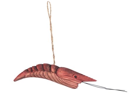 Shrimp Wood Ornament Sale