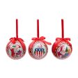 Decoupage Santa Ornaments, Set of 12 For Sale