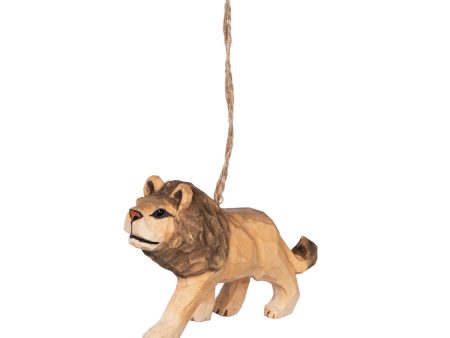 Lion Wood Ornament Cheap