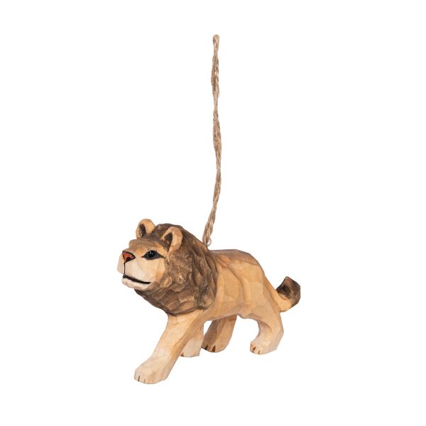 Lion Wood Ornament Cheap