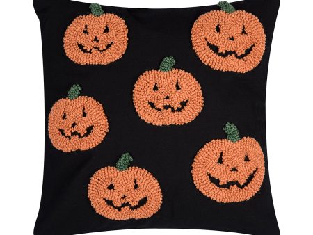 Pumpkin Party Hooked Pillow Sale