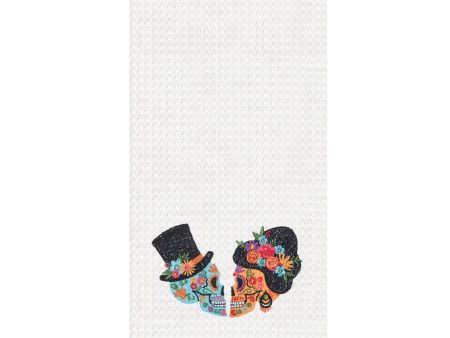 Sugar Skull Couple Kitchen Towel Cheap