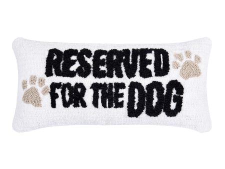 Reserved For The Dog Hooked Mini Pillow For Discount