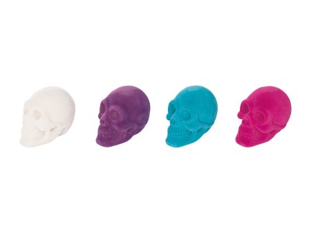 Flocked Skull In Box, Asst. of 12 For Sale