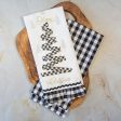 Tea Towel Set of 2 - Black and White Check Tree For Discount