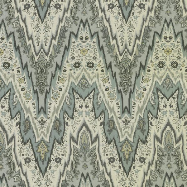 Williamsburg Bray Flamestitch - Mineral 750692 Fabric Swatch Sale