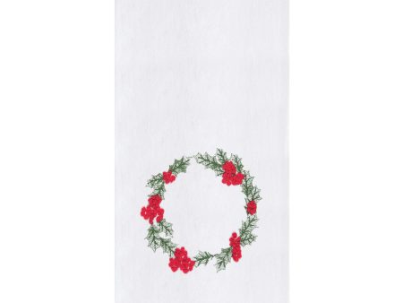 Wreath Kitchen Towel For Cheap