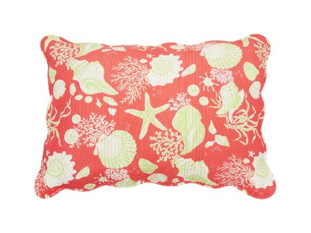 Coral Shells Standard Sham on Sale