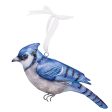 Metal & Capiz Blue Jay Ornament For Sale