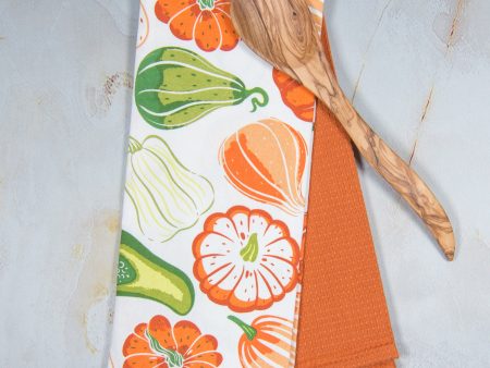 Tea Towel Set of 2 - Fall Vegetables Online Hot Sale