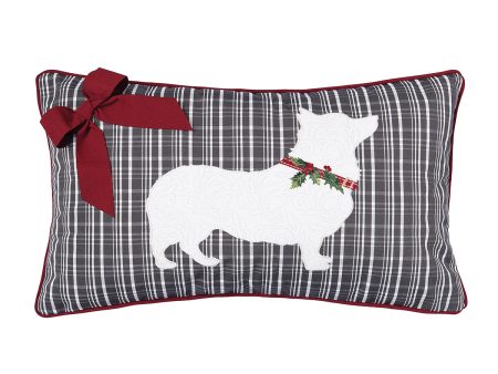 Holiday Corgi Indoor Outdoor Lumbar Pillow Fashion