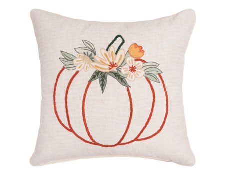 Autumn Botanical Pumpkin Pillow For Discount