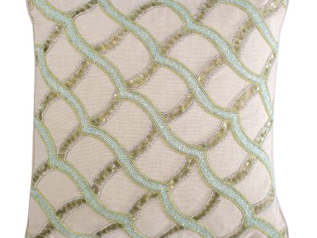 Sea Glass Ripple Pillow Online now