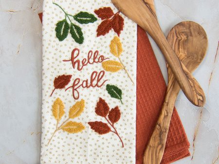 Tea Towel Set of 2 - Hello Fall For Cheap