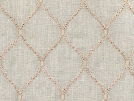 Williamsburg Deane Embroidery - Blush 700500 Fabric Swatch Hot on Sale