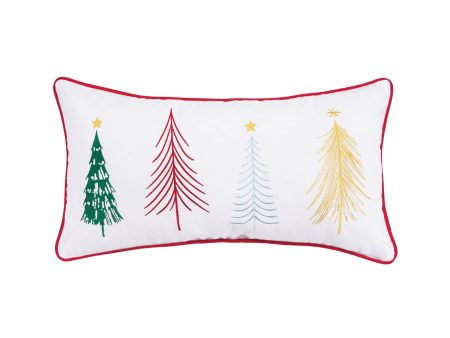 Colorful Trees Pillow For Discount