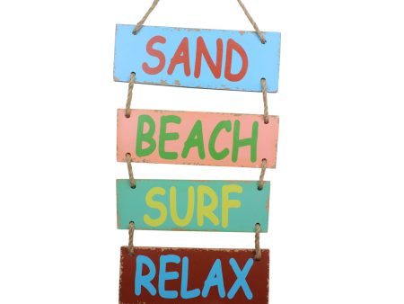 25.5 in. MDF Sand Beach Sun Wall Haning on Sale