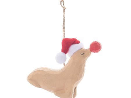 Seal Santa Hat Ornament For Sale