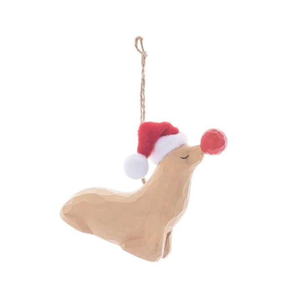 Seal Santa Hat Ornament For Sale