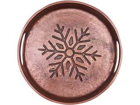 Snowflake Metal Tray Online now